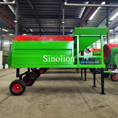 650 кг Мобильный портативный экран Econo Topsoil Screener и продажа с напряжением 220v / 380v / 415v