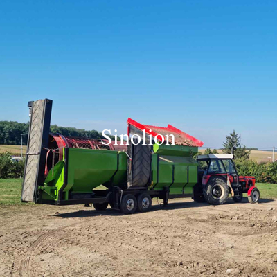 MSW Trommel Screen Прочный многоцелевой и эффективный 9400*2200*2900MM Низкий уровень шума