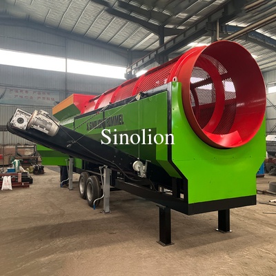 MSW Trommel Screen Прочный многоцелевой и эффективный 9400*2200*2900MM Низкий уровень шума