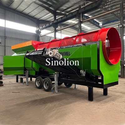 MSW Trommel Screen Прочный многоцелевой и эффективный 9400*2200*2900MM Низкий уровень шума