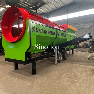 MSW Trommel Screen Прочный многоцелевой и эффективный 9400*2200*2900MM Низкий уровень шума