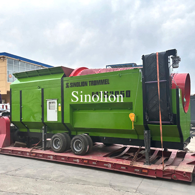 2900 KG Круговая мобильная установка для скрининга на барабанах для реципроцированной скрининговой машины