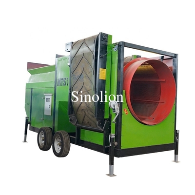 Ротационный передвижной Trommel Screen Machine для строительных отходов