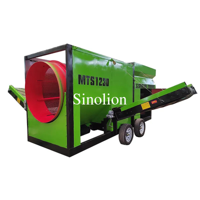 MTS1230 Чжэнчжоу Sinolion Мобильные поверхностные грунтовые барабанные экраны портативные песочные экраны розничная торговля