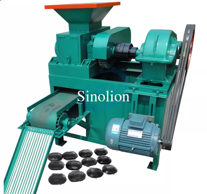 Oval shaped briquettes double roller press briquette making machine Овальная форма брикетов двойная роликовая пресс брикета изготавливающая машина