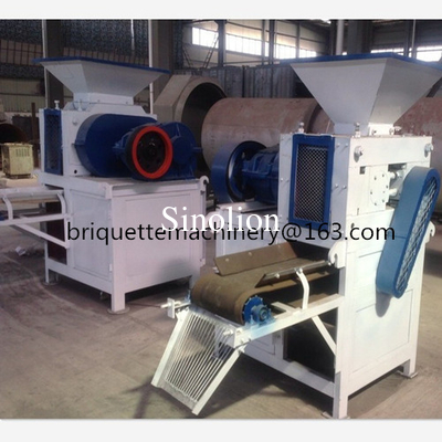 Oval shaped briquettes double roller press briquette making machine Овальная форма брикетов двойная роликовая пресс брикета изготавливающая машина