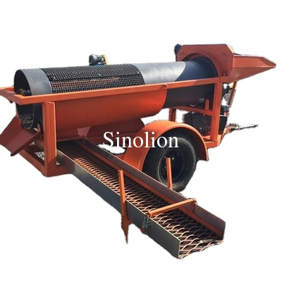 30tph Placer Gold Trommel Screen Equipment для заводов по переработке горнодобывающей продукции